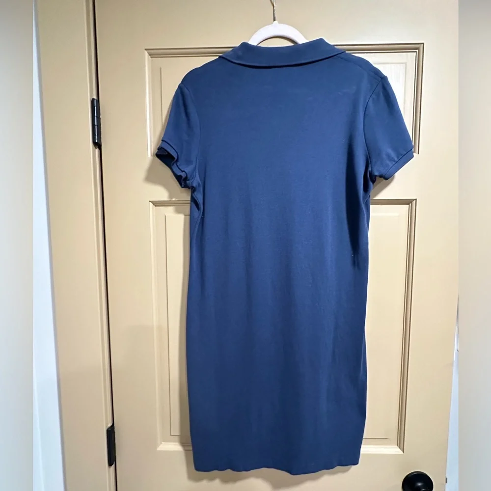 Ralph Lauren Navy Green Logo Polo Shirt Dress - Picture 5 of 10